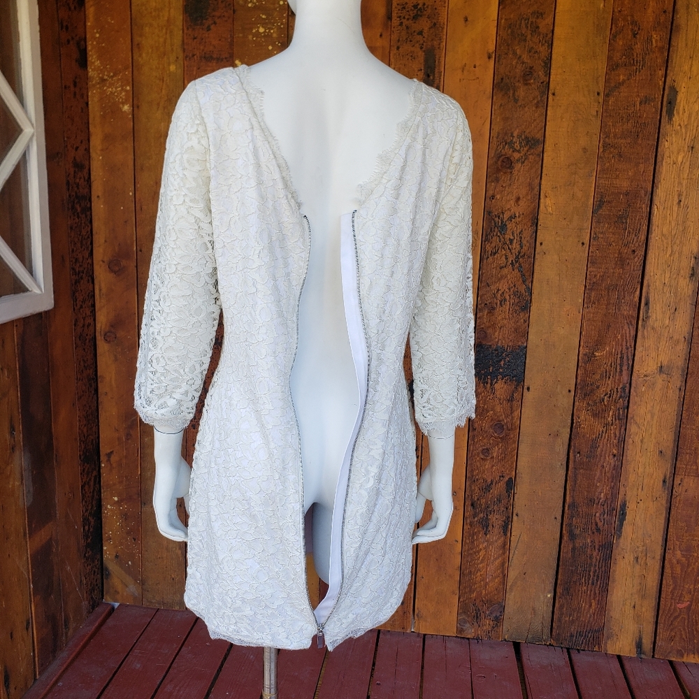 Diane Von Furstenberg Zarita White Lace Dress - Picture 8 of 16